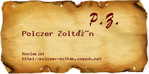 Polczer Zoltán névjegykártya