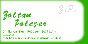 zoltan polczer business card